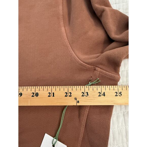 AE77 Sweatshirt Mens Large Brown Crewneck Pullover A.Eagle 100% Cotton USA New - Picture 5 of 7